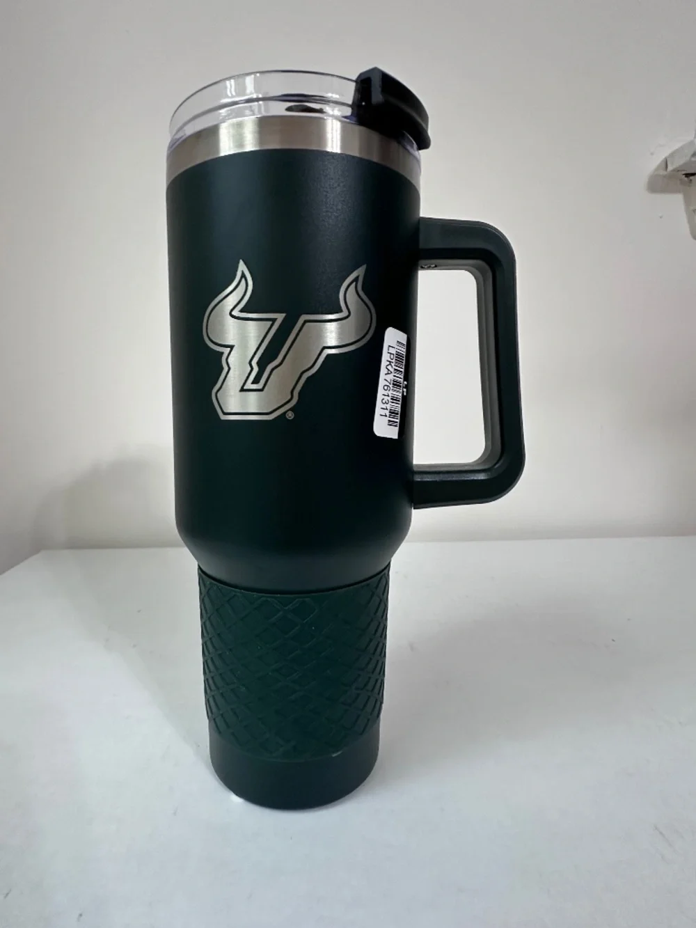 NCAA South Florida Bulls Colossus stainless steel Travel Mug 40 ounces w/silicon
